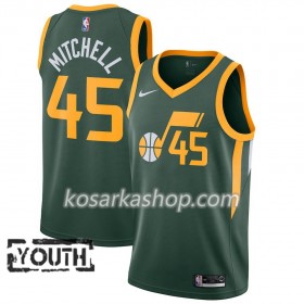Dres Utah Jazz Donovan Mitchell 45 Nike 2018-19 Zelena Swingman - Dječji